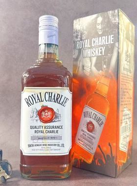 正品洋酒烈酒皇家查理威士忌41度700ml单支装whisky可乐桶酒吧酒