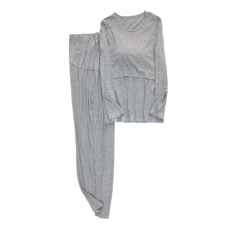 MODAL THREAD UPPER CONFINEMENT CLOTHES MATERNITY WEAR LONG SLEEVE PLUS SIZE LOUNGEWEAR PAJAMAS PAJAMAS SET FACTORY DIRECT  S