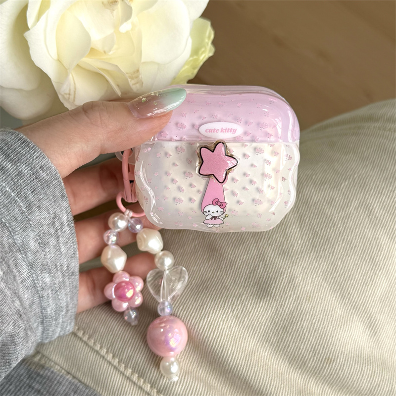 airpods3保护套 碎花KT猫苹果4代无线蓝牙耳机壳pro3软壳硅胶卡通