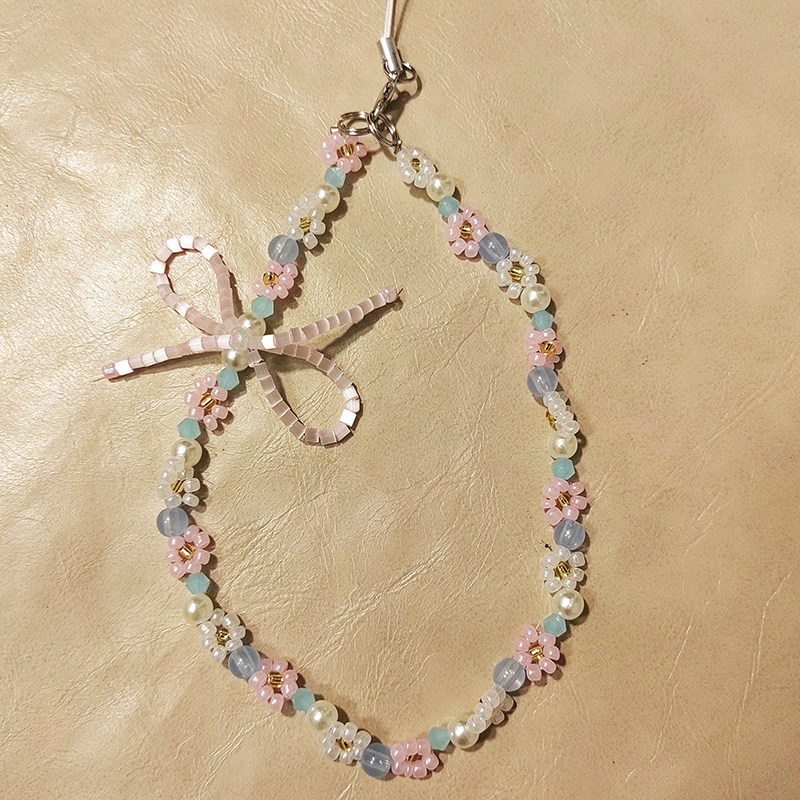 少女甜美手机ins挂绳水晶蝴蝶结串珠腕带挂件ccd相机挂饰包包挂件,3C数码配件,手机挂件/手机链,淘宝优惠券,粉丝福利购,淘宝优惠卷