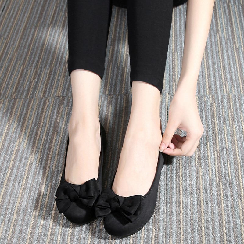 特价久站软底蝴蝶结老北京布鞋