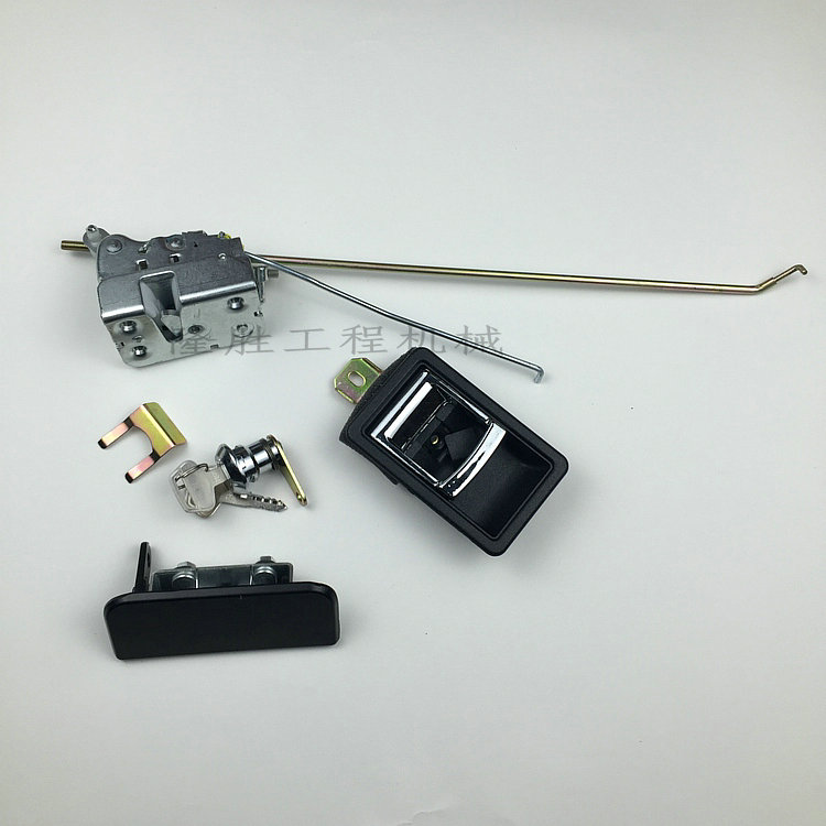 小松PC60-7/120/200/210/300-6挖掘机驾驶室门锁总成内外拉手锁芯