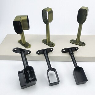 索亚威法挂衣衣杆法兰座菲吊配件衣杆托转角吊通柜装衣通管底座