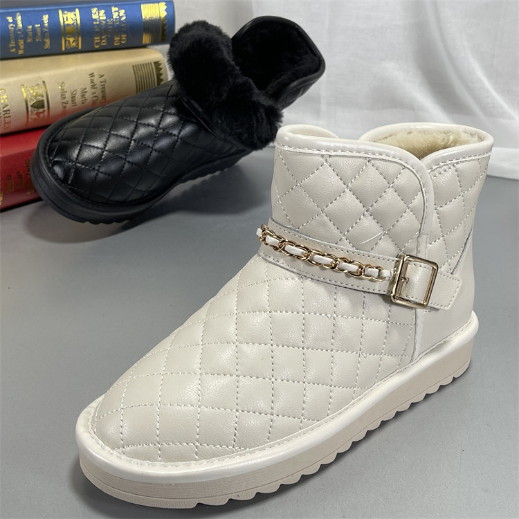 品牌女鞋真皮新款冬季加绒雪地靴女加厚毛毛鞋平底蝴蝶结保暖短靴,女鞋,时尚雪地靴,淘宝优惠券,粉丝福利购,淘宝优惠卷