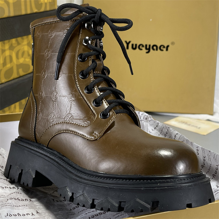 月芽儿头层牛皮马丁靴女2025新款冬季加绒保暖高帮棉鞋真皮复古靴,女鞋,马丁靴,淘宝优惠券,粉丝福利购,淘宝优惠卷