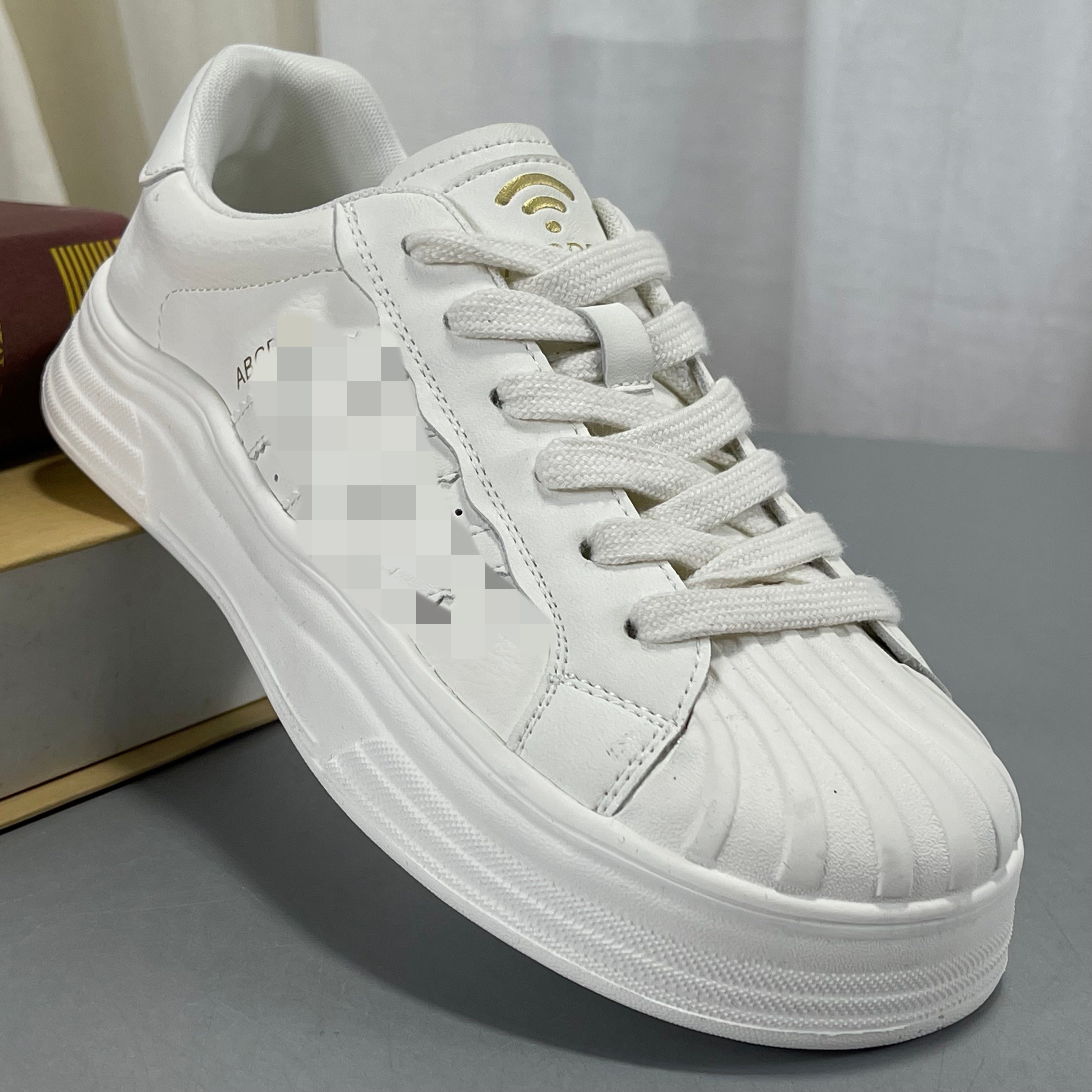 品牌撤柜牛皮小白鞋百搭软底休闲板鞋系带学院风得训鞋真皮运动鞋,女鞋,时尚休闲鞋,淘宝优惠券,粉丝福利购,淘宝优惠卷