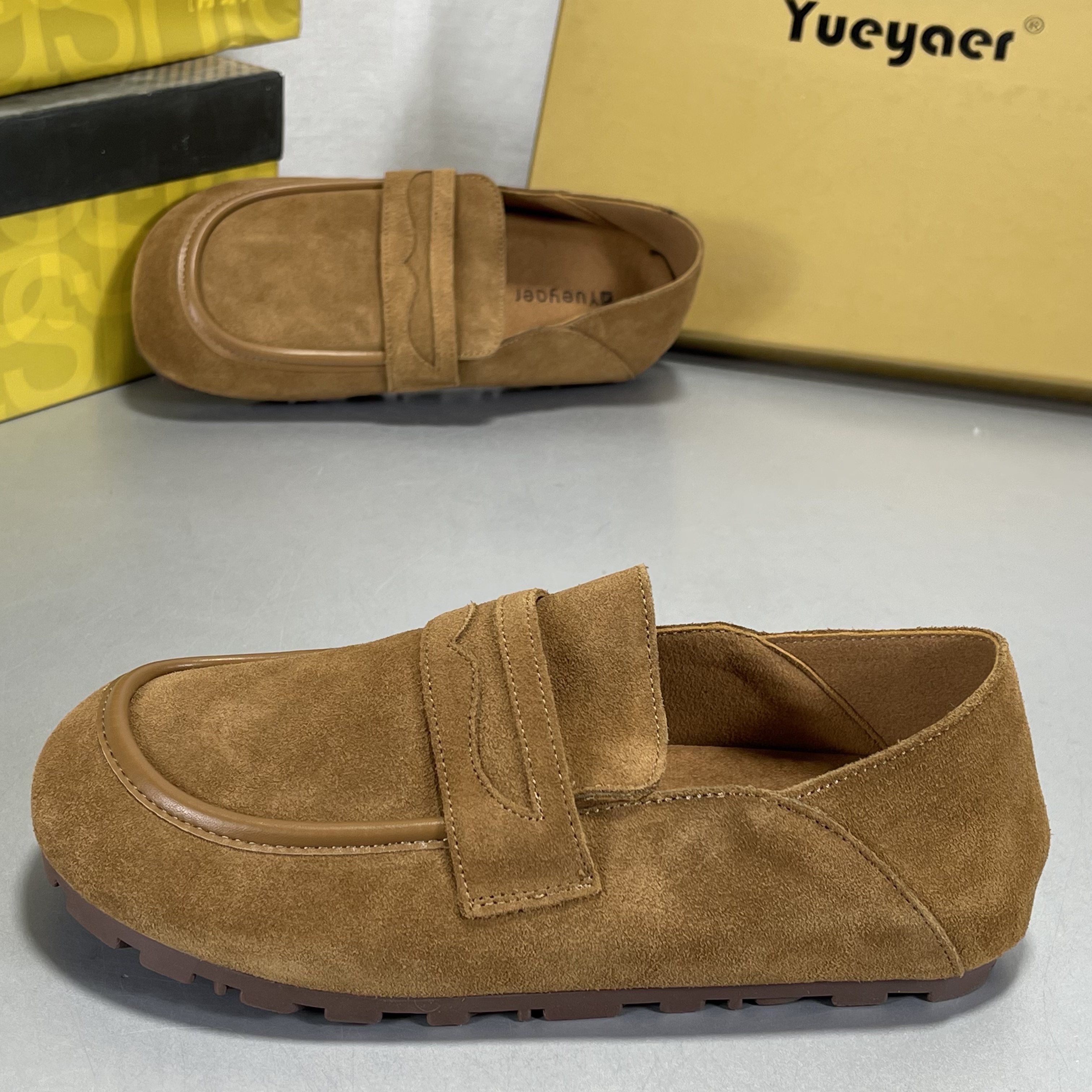 月芽儿勃肯鞋牛反绒浅口单鞋2026新款休闲百搭软底一脚蹬鞋乐福鞋,女鞋,勃肯鞋/软木鞋,淘宝优惠券,粉丝福利购,淘宝优惠卷