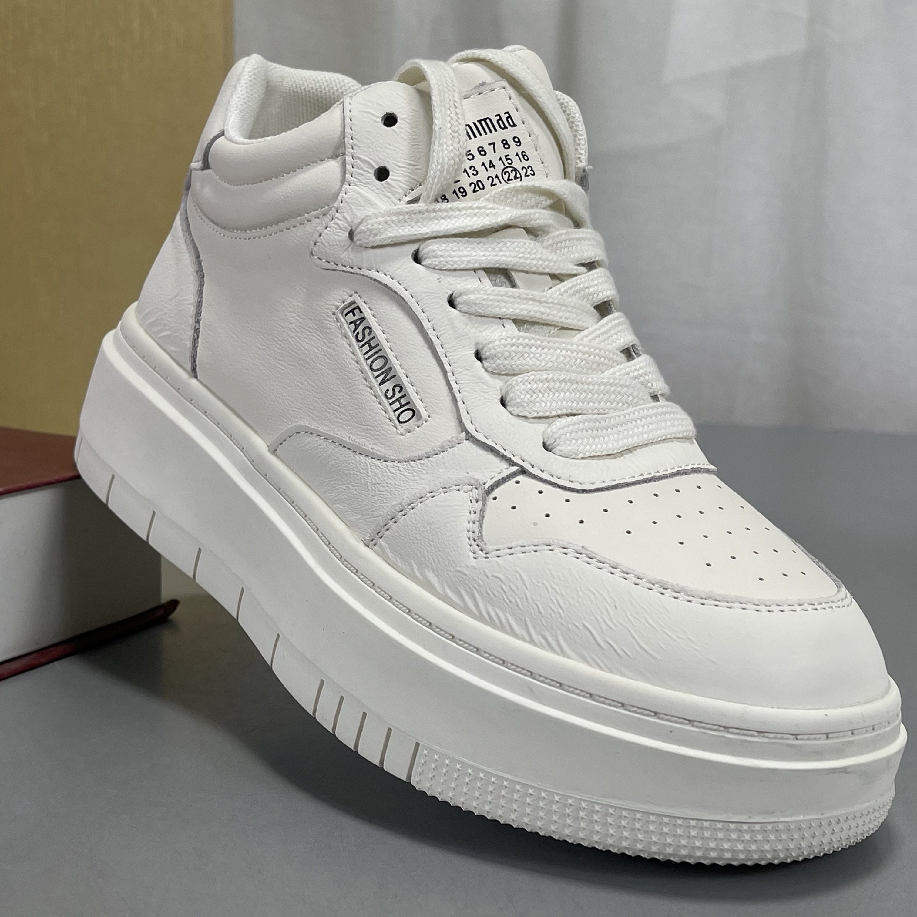 品牌撤柜高帮女鞋2025春秋新款真皮小个子厚底休闲鞋运动鞋小白鞋,女鞋,时尚休闲鞋,淘宝优惠券,粉丝福利购,淘宝优惠卷