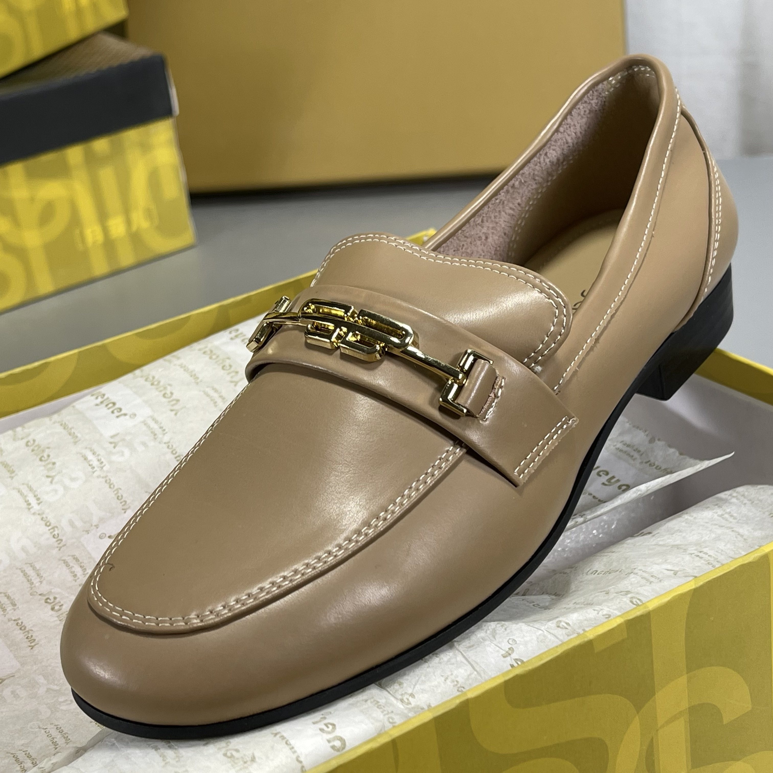 月芽儿羊皮乐福鞋女新款软皮英伦风一脚蹬单鞋软皮平底休闲小皮鞋,女鞋,乐福鞋（豆豆鞋）,淘宝优惠券,粉丝福利购,淘宝优惠卷