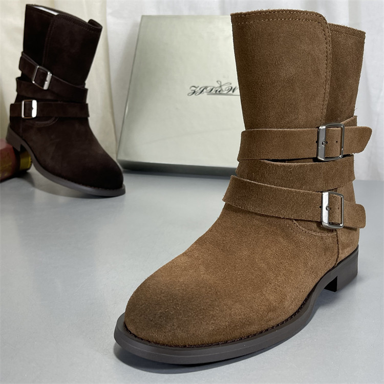 高端定制头层牛皮复古磨砂皮厚底马丁靴女美拉德复古中筒机车靴子,女鞋,马丁靴,淘宝优惠券,粉丝福利购,淘宝优惠卷