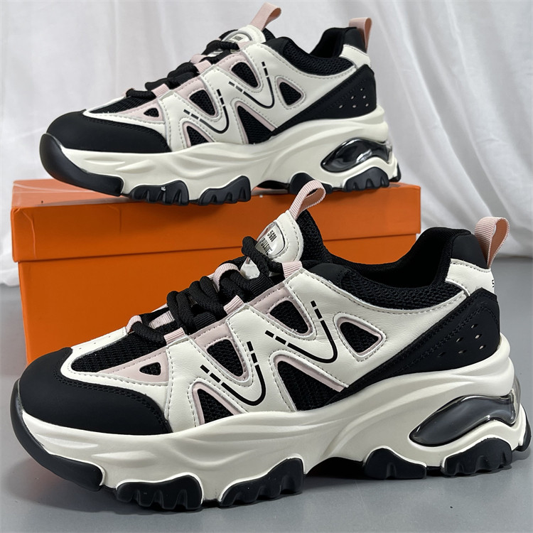 专柜正品真皮超轻老爹鞋2025春秋新款圆头松糕厚底透气舒适休闲鞋,女鞋,时尚休闲鞋,淘宝优惠券,粉丝福利购,淘宝优惠卷