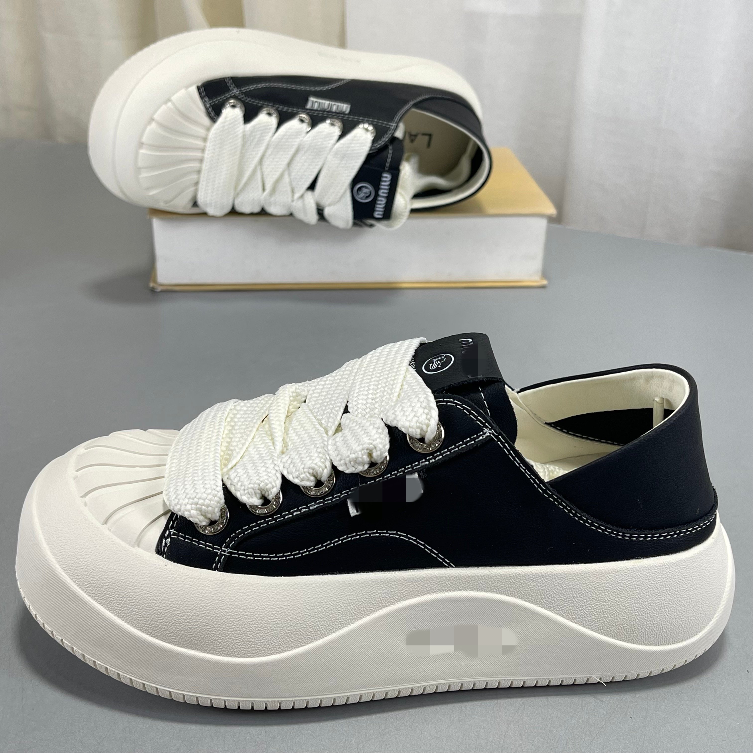 踩屎感 ~真皮面包鞋女2026春新款厚底百搭软底舒适休闲小白鞋板鞋,女鞋,时尚休闲鞋,淘宝优惠券,粉丝福利购,淘宝优惠卷