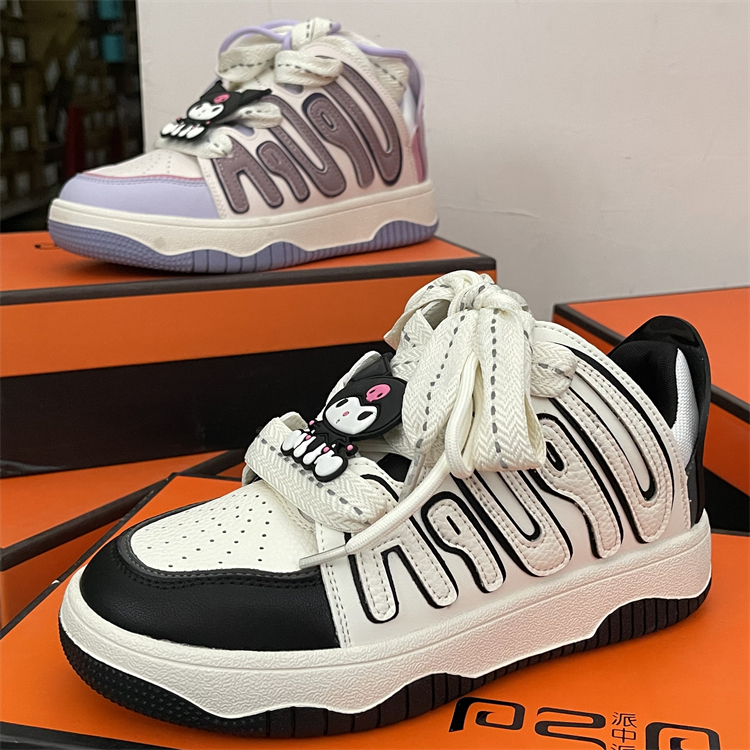 品牌断码清仓真皮小白鞋女撞色板鞋运动户外休闲鞋时尚圆头板鞋子