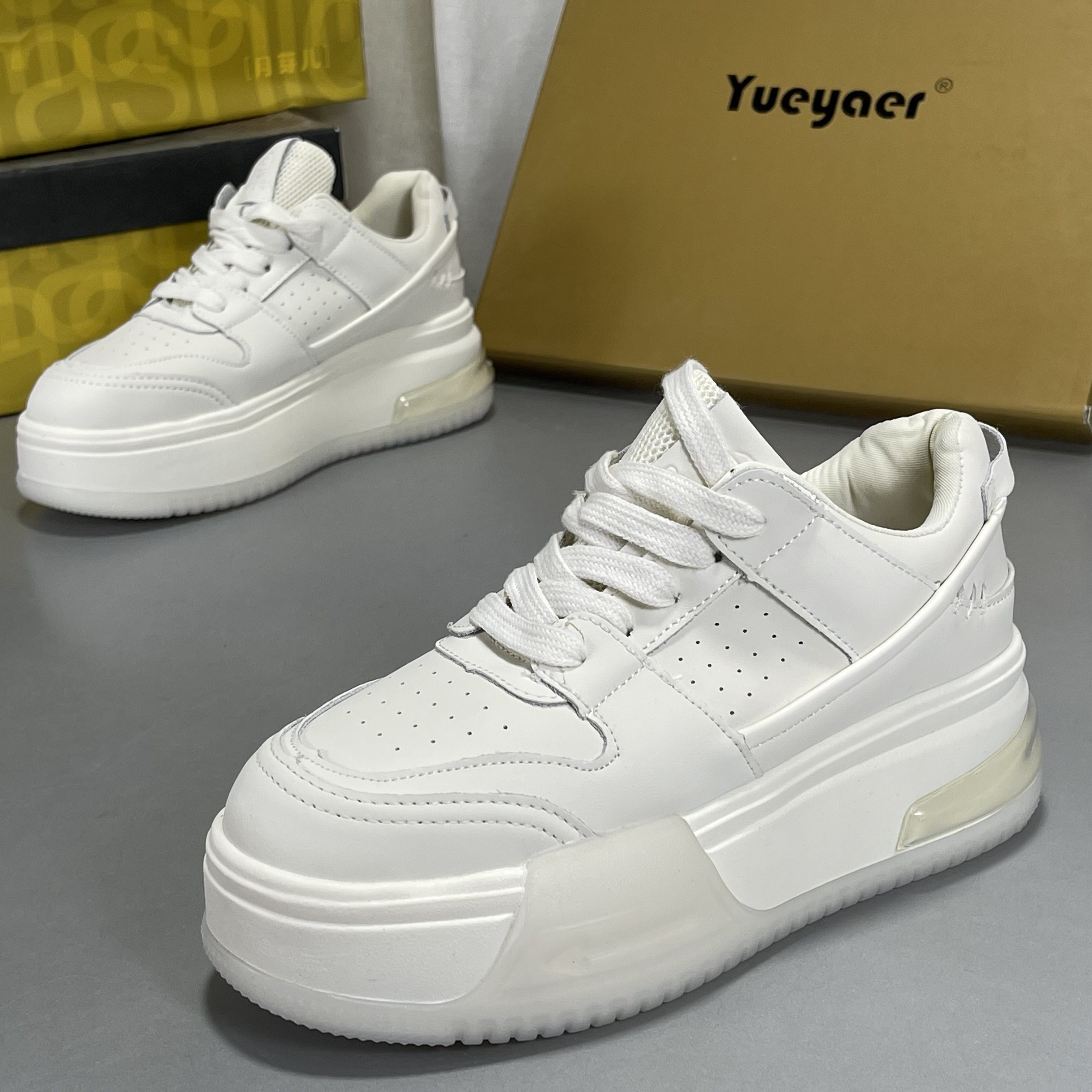 月芽儿正品厚底老爹鞋女2026春新款真皮运动鞋小白鞋真皮运动鞋,女鞋,时尚休闲鞋,淘宝优惠券,粉丝福利购,淘宝优惠卷