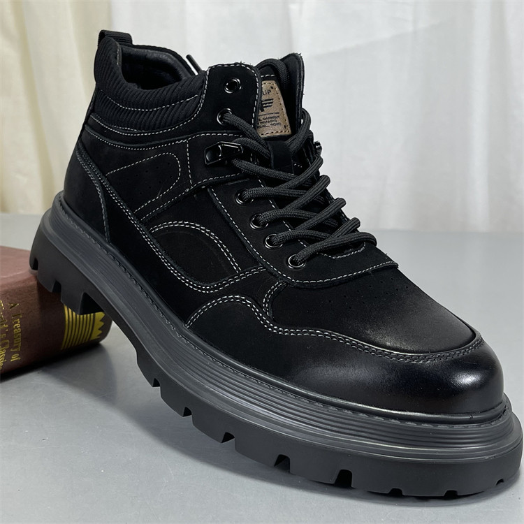 高端定制~头层牛皮男士商务皮鞋英伦风复古厚底真皮秋冬加绒棉靴,流行男鞋,正装皮鞋,淘宝优惠券,粉丝福利购,淘宝优惠卷