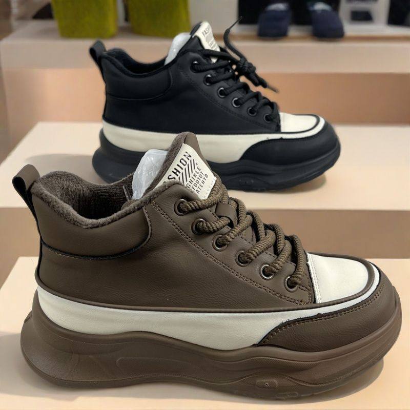 品牌女鞋断码处理真皮复古加绒保暖高帮鞋女2024冬季运动鞋休闲鞋,女鞋,时尚休闲鞋,淘宝优惠券,粉丝福利购,淘宝优惠卷