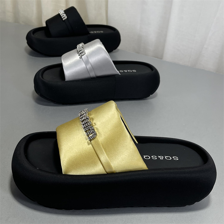 品牌撤柜增高厚底露趾真丝凉拖鞋女2026夏季休闲松糕底一字拖鞋子,女鞋,其他拖鞋,淘宝优惠券,粉丝福利购,淘宝优惠卷