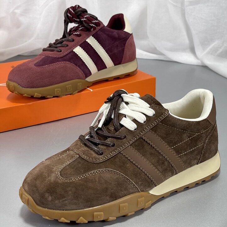 真皮德训阿甘鞋女2025秋季新款复古轻便百搭真皮软底休闲运动鞋子,女鞋,时尚休闲鞋,淘宝优惠券,粉丝福利购,淘宝优惠卷