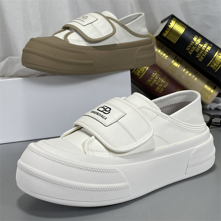 踩屎感厚底真皮大头小白鞋女2025春秋款舒适百搭休闲时尚软底板鞋,女鞋,时尚休闲鞋,淘宝优惠券,粉丝福利购,淘宝优惠卷