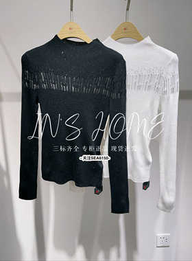 CAREFREE卡芙芮2024冬装新款国内正品代购针织衫4D204022 吊599