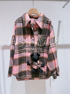 毛呢格子外套6243113841 24秋款 1099 代购 Mixmax美姿宝莲国内正品