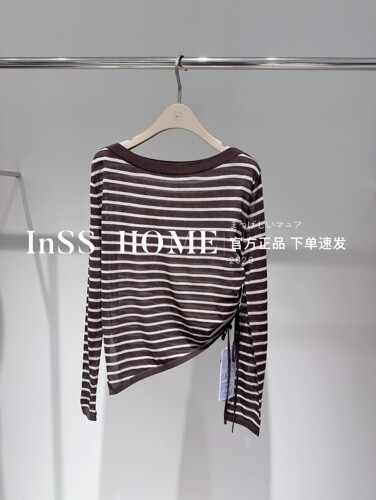 下单改价官方正品卡芙芮26秋国内代购22204005条纹上衣779
