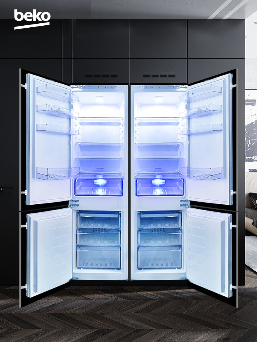 BEKO英国倍科原装进口CIE28000超薄内置式CHE30121隐藏嵌入式冰箱 大家电 厨房冰箱 原图主图