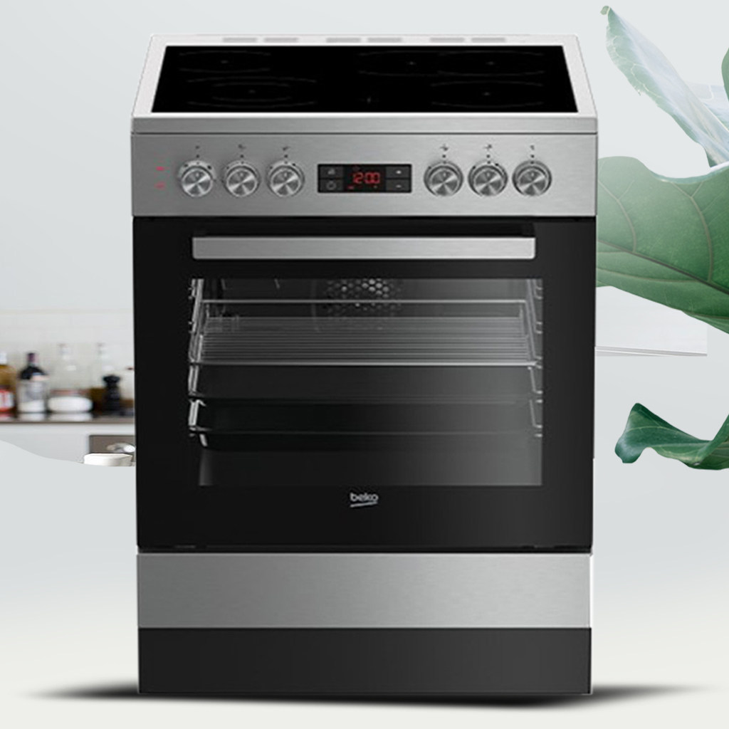 BEKO/倍科FSM67320GXS原装进口电陶炉集成灶一体炉嵌入式烤箱灶