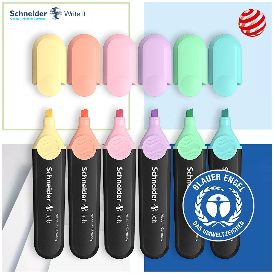 JOB150荧光笔Schneider德国施耐德红点设计大奖学生笔记重点高亮