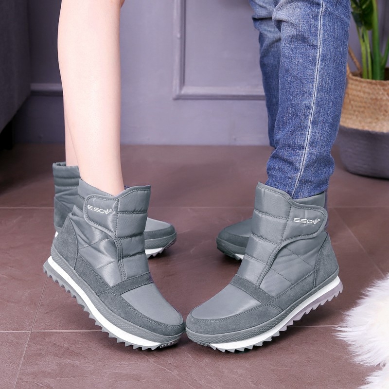 雪地靴女新款秋冬加绒加厚保暖防寒防滑防水低筒百搭平底棉鞋