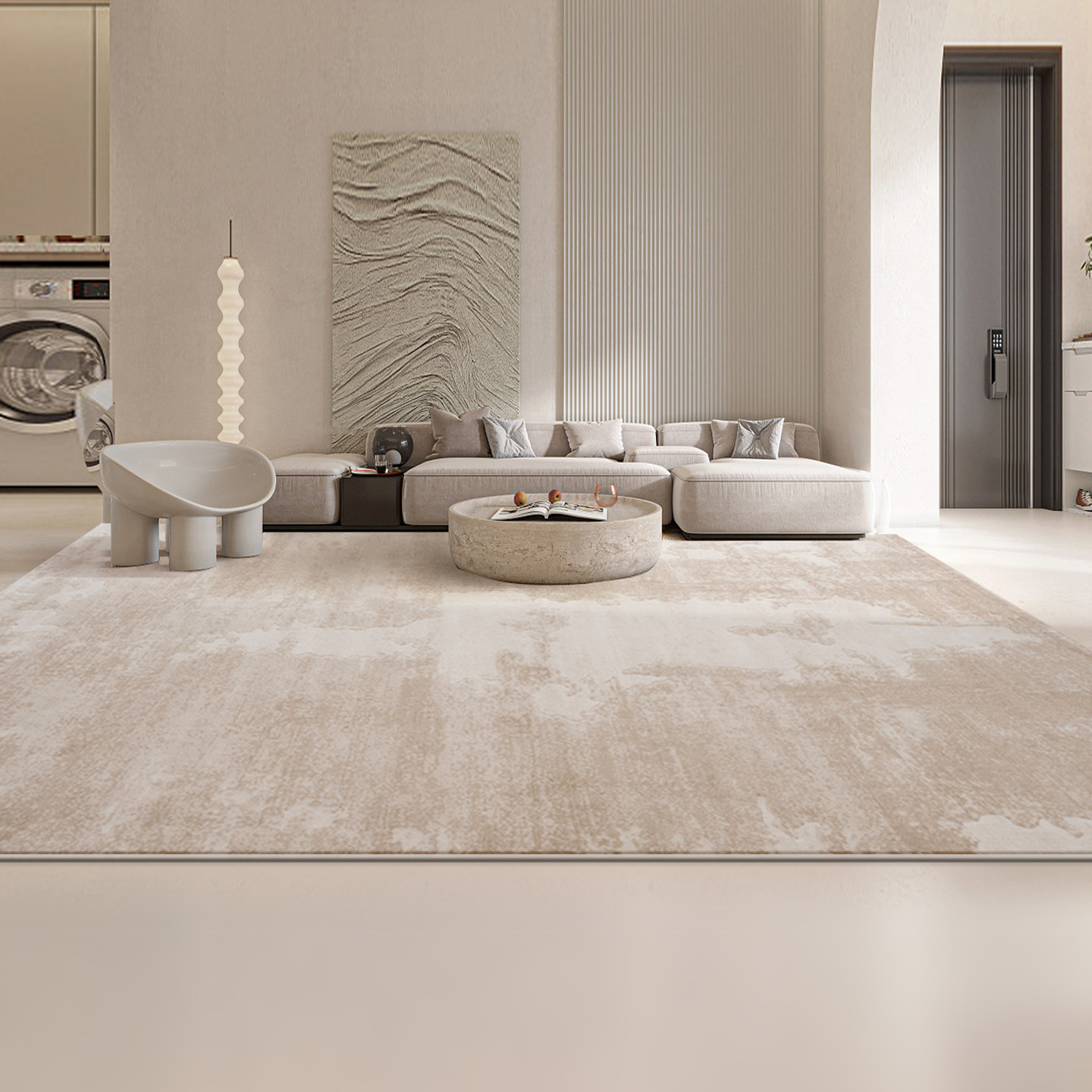 地毯客厅茶几毯卧室奶油风纯色