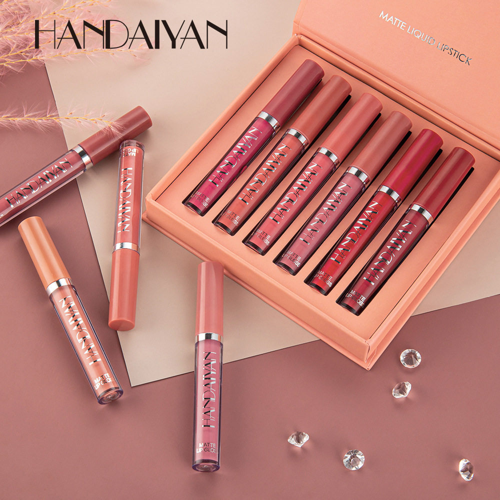 handaiyan liquid lipstick lipgloss sets lip glaze waterproof