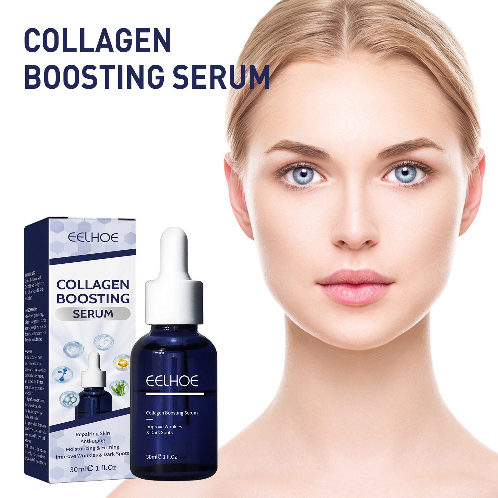 30ml Collagen anti aging essence reduces fine lines moisture
