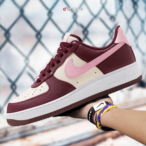 Nike/耐克 NIKE AIR FORCE 1 07 AF1 男款 红粉白板鞋FD9925-161 - 封面