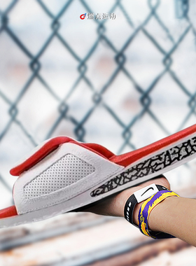 JORDAN HYDRO III RETRO AJ3白红男子运动魔术贴拖鞋 854556-116