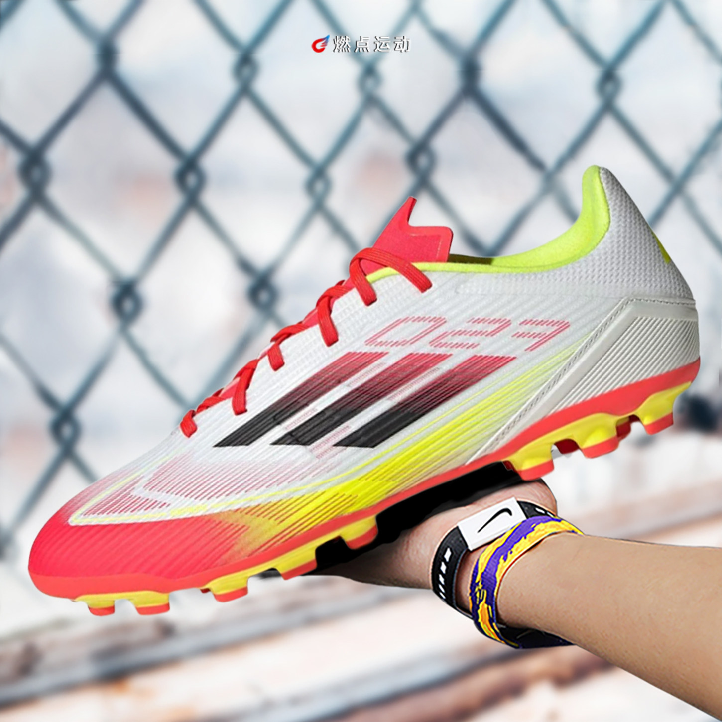 ADIDAS F50 LEAGUE AG 阿迪达斯中端AG短钉男子足球鞋 IE1262