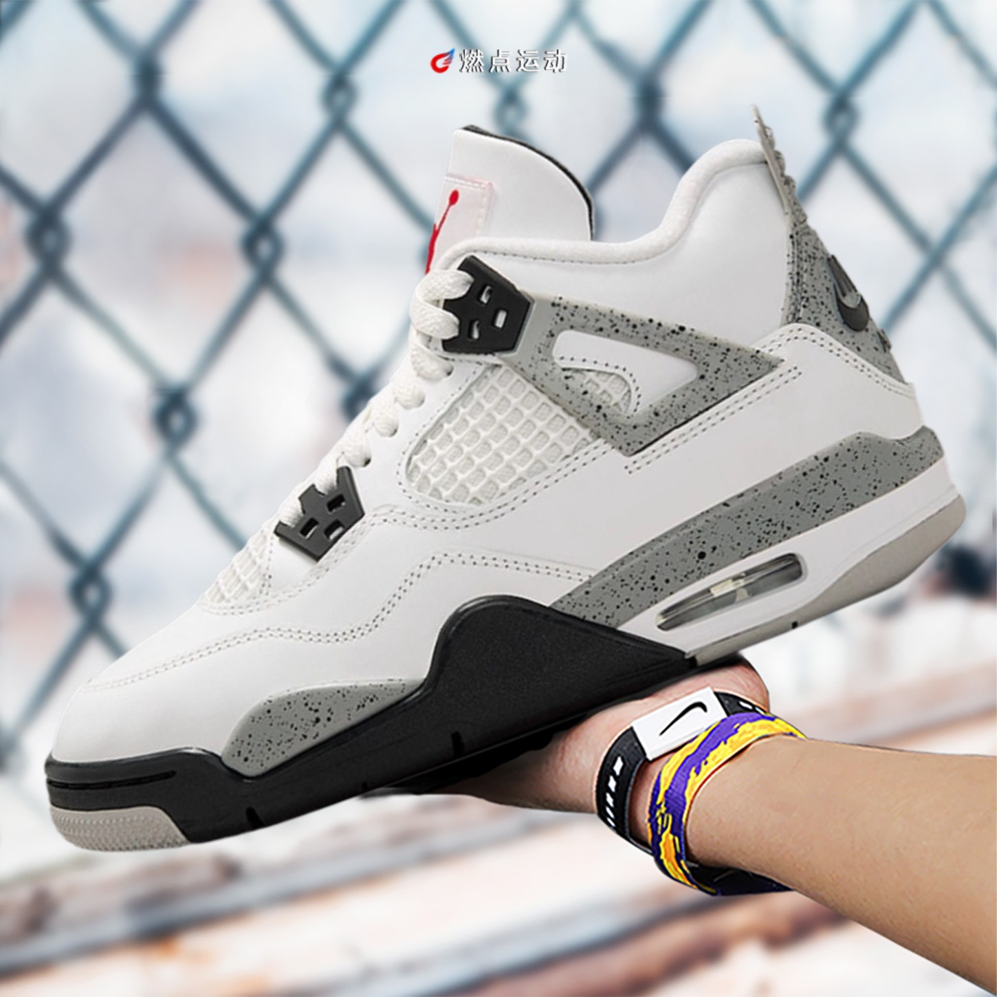 Air Jordan 4 AJ4奥利奥黑灰恐惧复古篮球鞋 HV0823-003