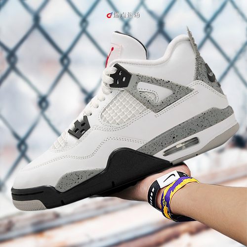 Air Jordan 4 AJ4奥利奥黑灰恐惧复古篮球鞋 HV0823-003
