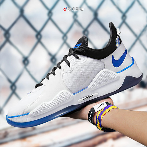 Nike/耐克 NIKE PG 5 x Playstation 白蓝男子篮球鞋CZ0099-100