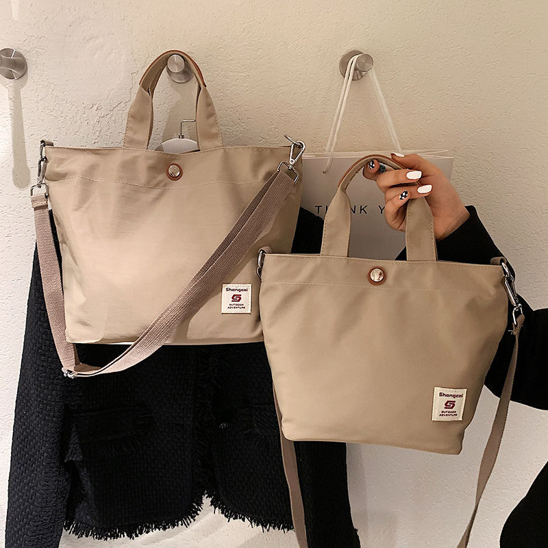 上班杂物小拎包高级感防水尼龙帆布包女斜挎手提袋轻便通勤托特包,箱包皮具/热销女包/男包,托特包,淘宝优惠券,粉丝福利购,淘宝优惠卷