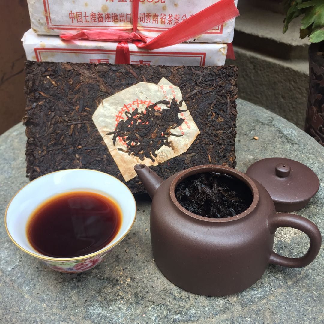 药枣香 2003年03年勐海大树乔木 十年中老年陈香普洱特级熟茶砖