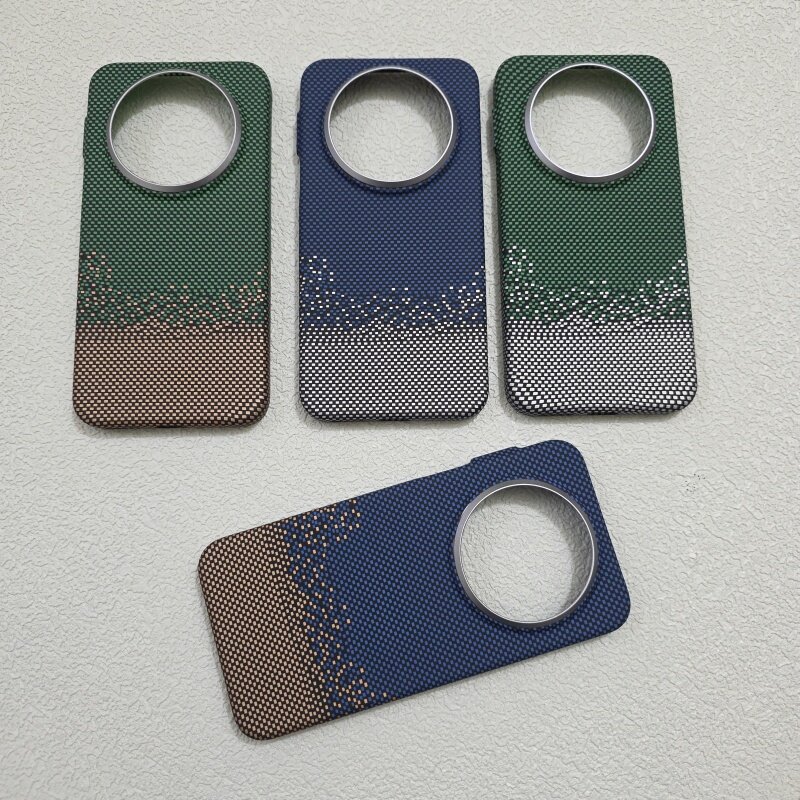 金沙银仿凯夫拉纹理内置磁吸华为mate80ProMax手机壳华为mate80碳纤维纹PC硬壳华为mate80Pro