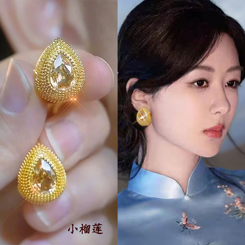 小钻显脸瘦高级感珍珠耳环耳夹