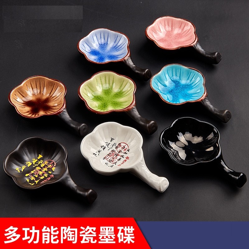 陶瓷墨碟多功能笔舔笔搁小水碟盛墨汁用墨池墨盘书法练字创意新款,文具电教/文化用品/商务用品,文房四宝,淘宝优惠券,粉丝福利购,淘宝优惠卷