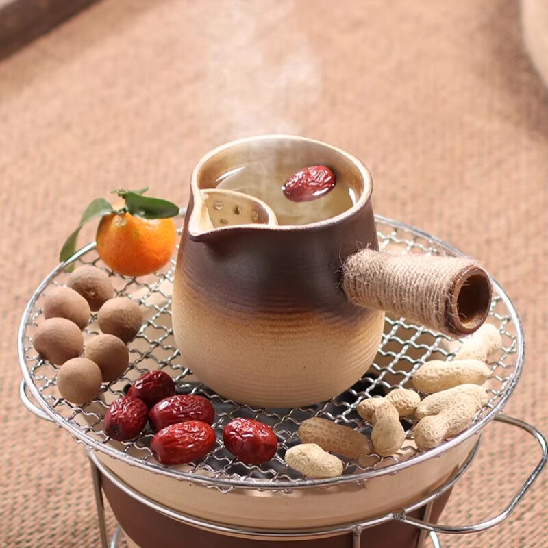 陶罐煮茶可明火罐罐茶煮茶器围炉茶壶烤奶茶专用器具全套室内套装