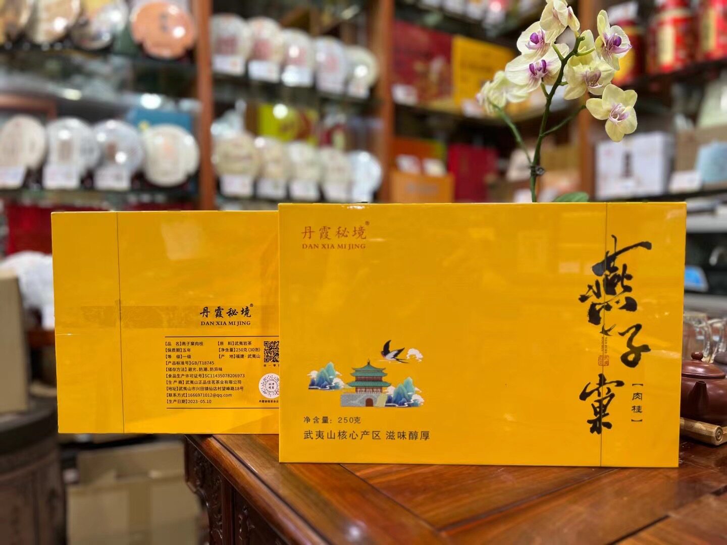 丹霞秘境燕子窠肉桂武夷山岩茶250g礼盒装30小泡装