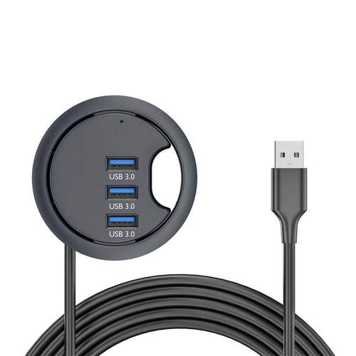 USB3.02.0HUB集线器适用于家具桌面洞孔分线器新型高速传输