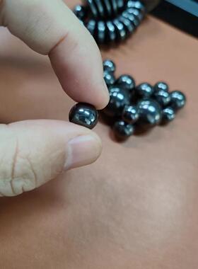 解压玩具魔方铁氧体D8/10/12/18/20/30磁珠把玩磁球黑色抛光磁铁