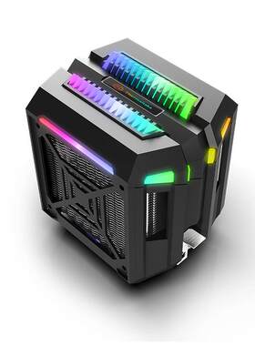 Tt途腾T400 电脑塔式CPU散热器 ARGB四铜管PWM温控 静音风扇散热