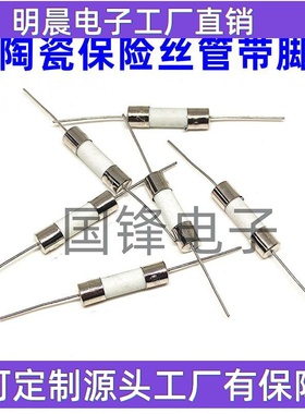 陶瓷保险丝管5*20mm带引线脚F1/2/3/5/8/10/12/15/20AL250V电磁炉